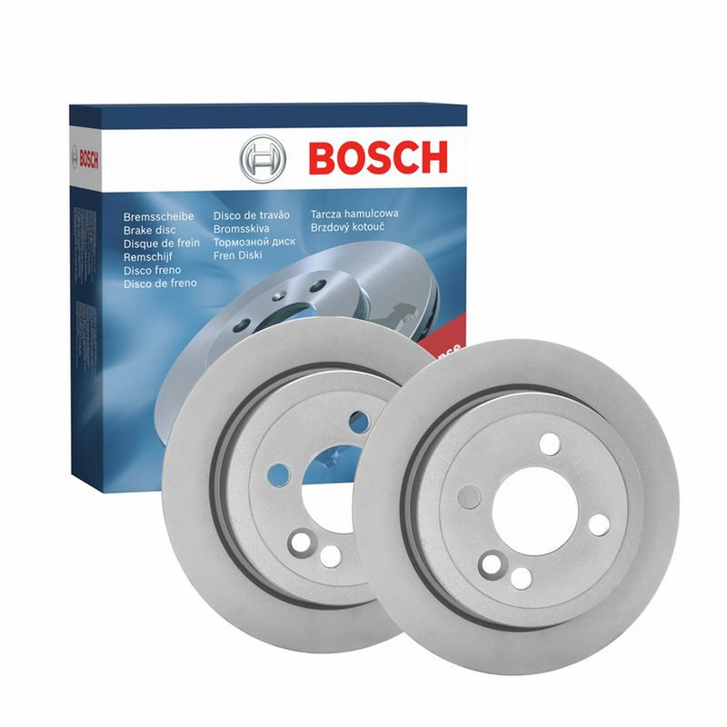 Bosch 2 x Solid Rear Brake Discs 0986478601-x2
