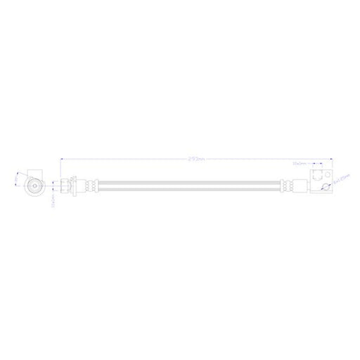 Juratek Brake Hydraulic Hose Line inner JBH1761L