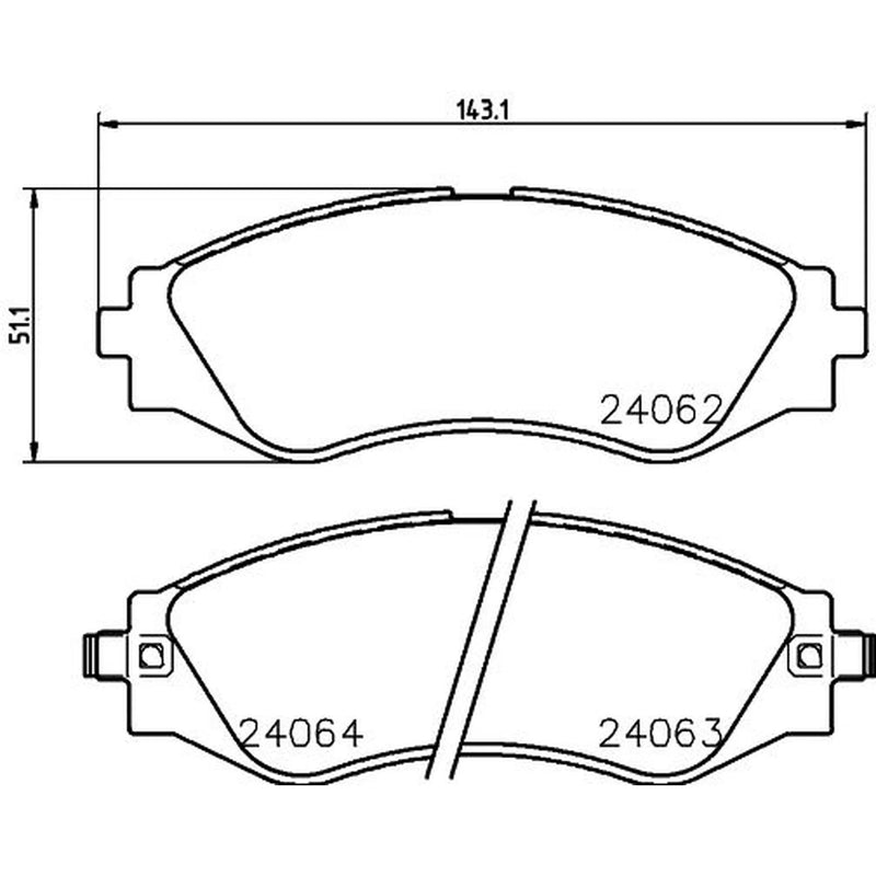 Mintex Front Brake Pad Set MDB2563