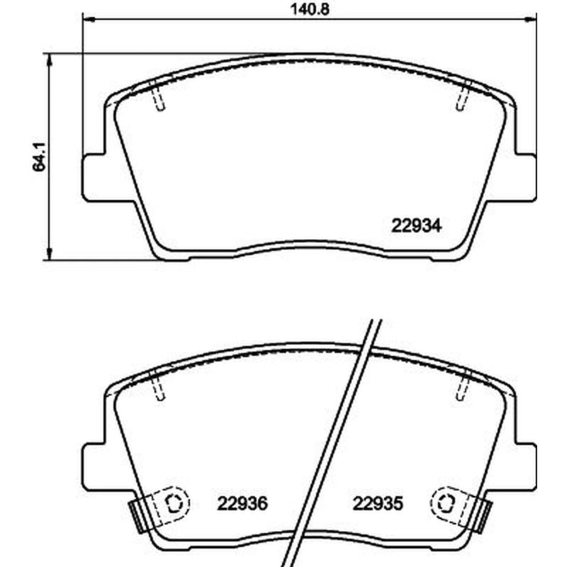 Mintex Front Brake Pad Set MDB4115