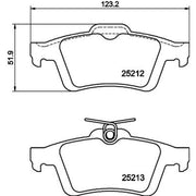 DON Rear Brake Pad Set PCP1040