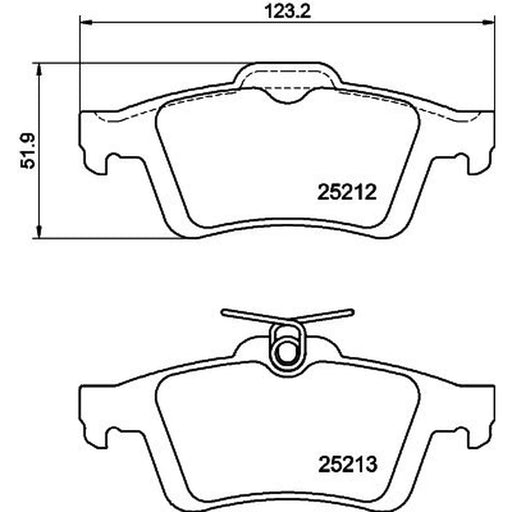DON Rear Brake Pad Set PCP1040