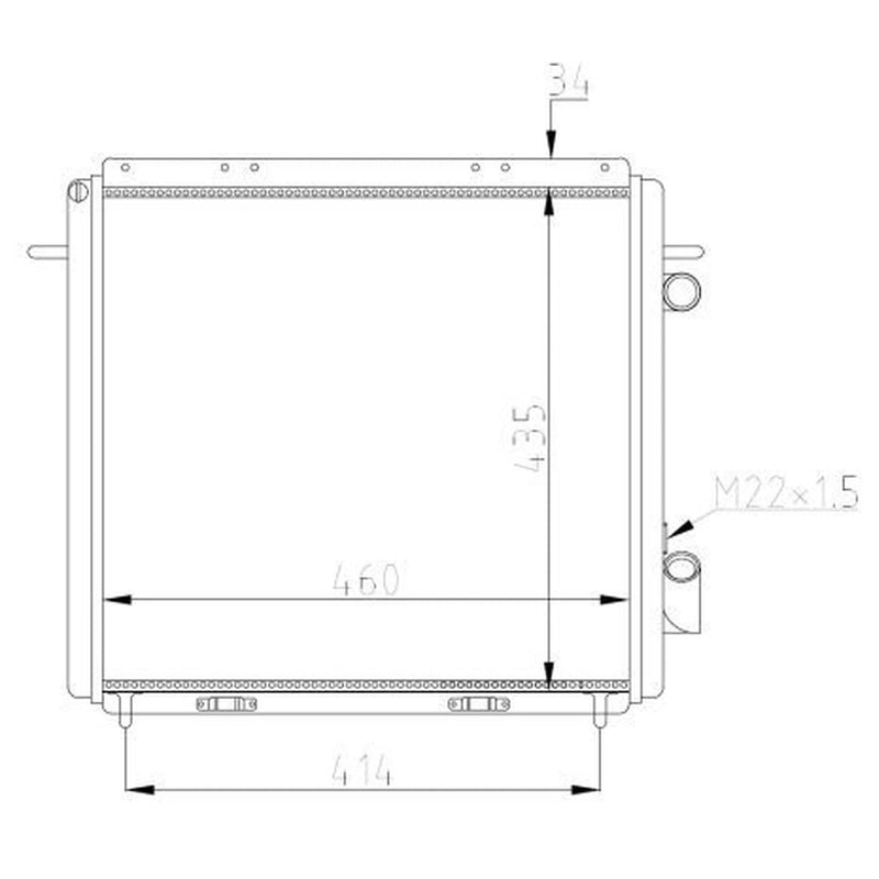 NRF Engine Radiator 507359A