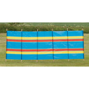6 Pole Multicoloured Polythene Windbreak 1445 - Quest - Van Life Living