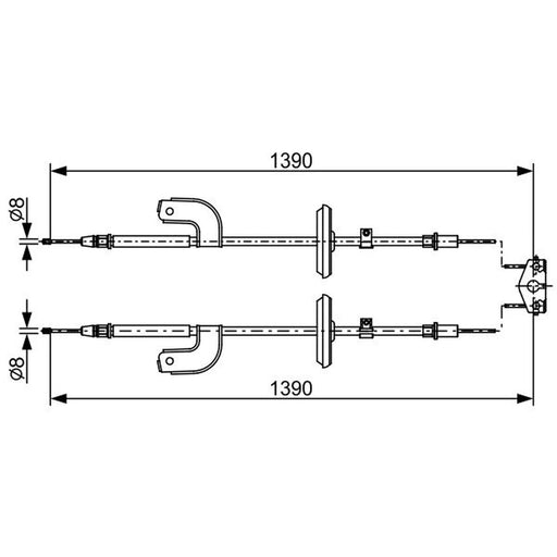 Bosch Handbrake Cable Centre 1 987 482 459