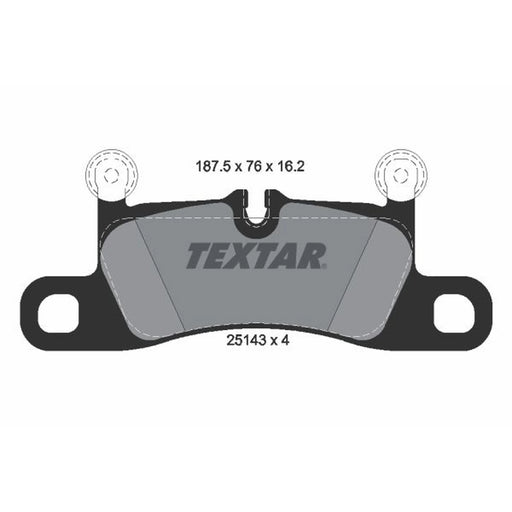 Textar Rear Brake Pad Set 2514301
