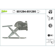 Valeo Electric Window Regulator Lifter Right Front 851295
