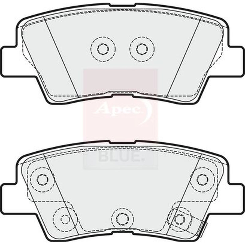 Apec Rear Brake Pad Set PD3374