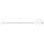Juratek Brake Hydraulic Hose Line inner JBH1579L