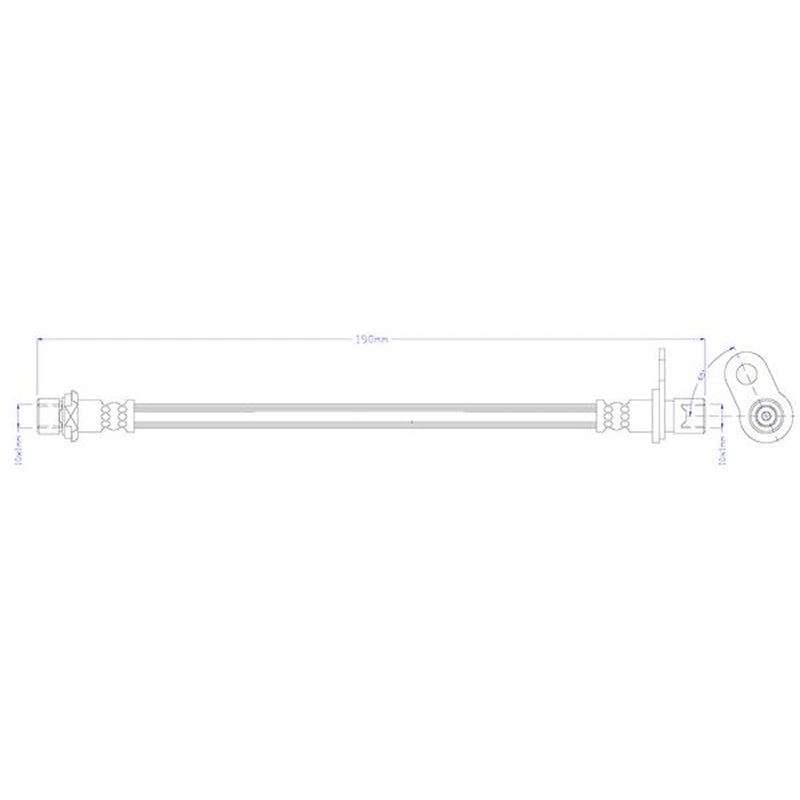 Juratek Brake Hydraulic Hose Line inner JBH1579L