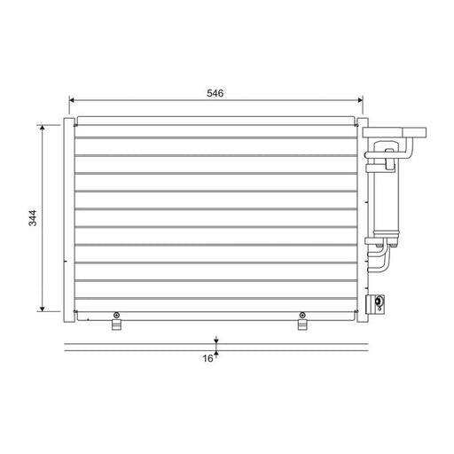 Valeo Air Conditioning Condenser 822699