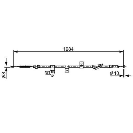 Bosch Handbrake Cable Rear 1 987 482 650