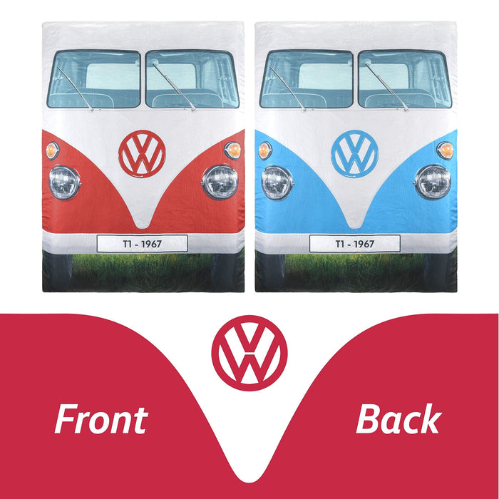 Vw Double Sleeping Bag Reversable Blue/Red 190Cm X 150Cm OL0183 - Board Masters - Van Life Living