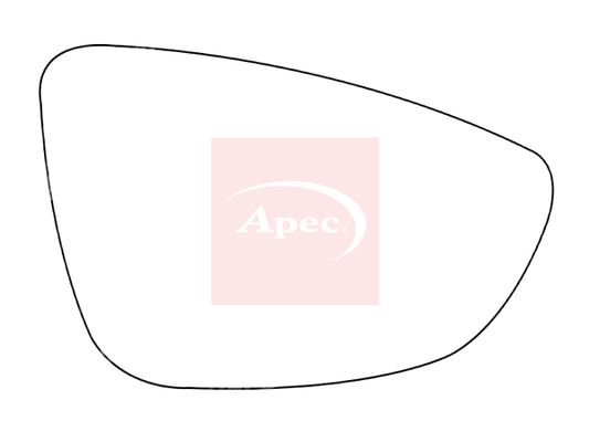 Apec Red Exterior Wing Mirror Glass AMS2596A