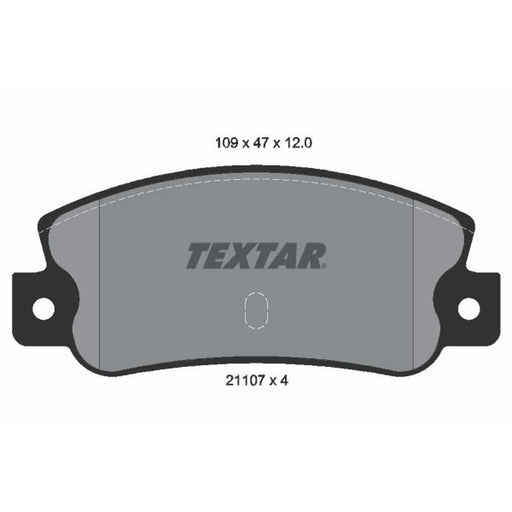 Textar Rear Brake Pad Set 2110701