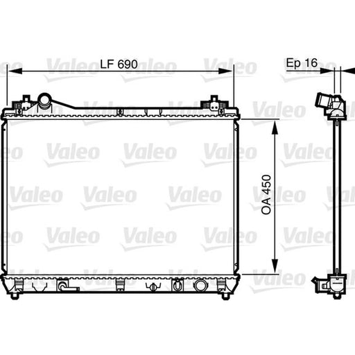 Valeo Engine Radiator 735580