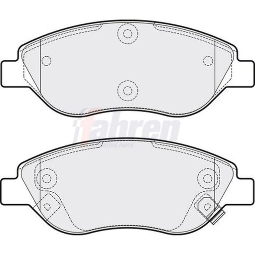 Fahren Front Brake Pad Set fits Fiat Tipo 2015-2020 1.4 1.6