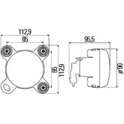 Hella Headlight Headlamp H1 Right 1K0 247 043-011