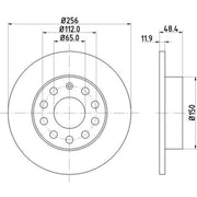 Mintex Lcv Van Kits solid 256mm MVK0037