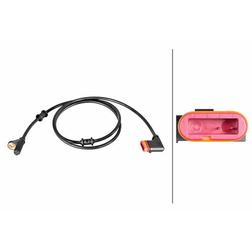 Hella ABS Wheel Speed Sensor Rear 6PU 358 216-641