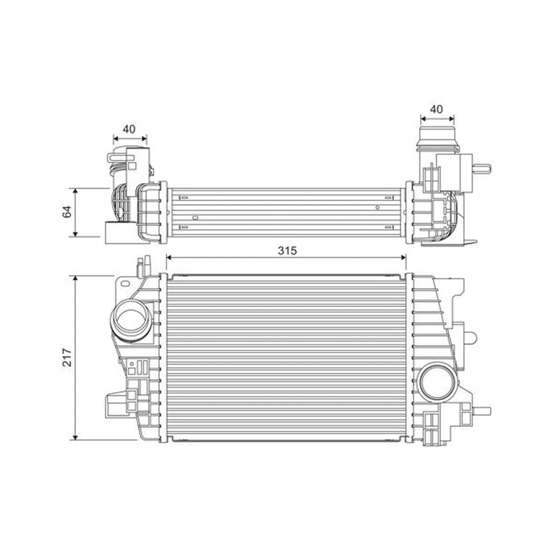 Valeo Intercooler (Charge Air Cooler) 818537