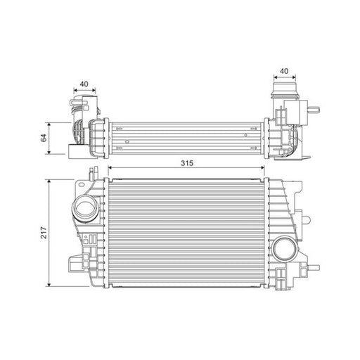 Valeo Intercooler (Charge Air Cooler) 818537