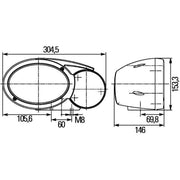 Hella Headlight Headlamp PY21W Right 1EB 996 167-041
