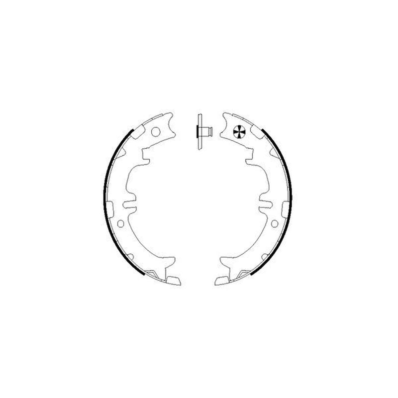 Textar Parking Brake Shoe Set 91060500
