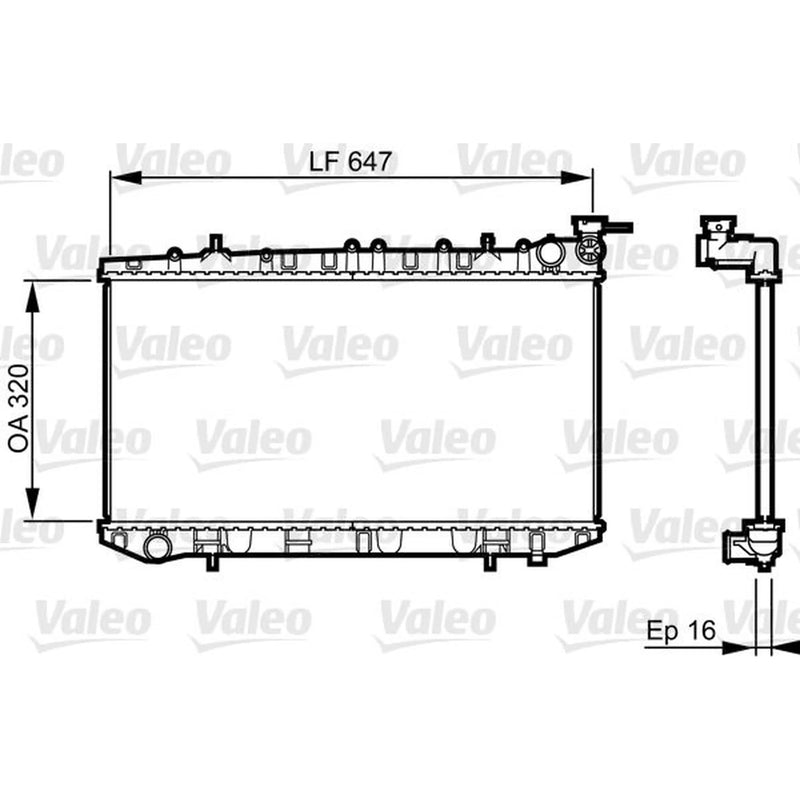 Valeo Engine Radiator 731664