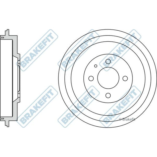 Apec Brake Drum Assembly Rear BDR9018