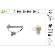 Valeo Electric Window Regulator Lifter Right Front 861129