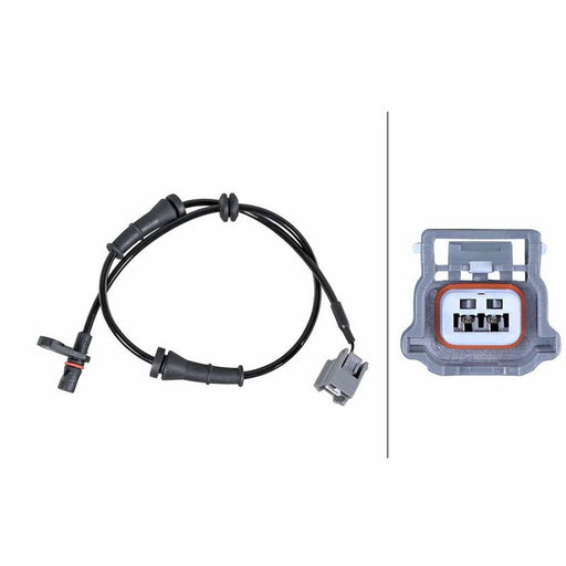 Hella ABS Wheel Speed Sensor Rear 6PU 358 252-281