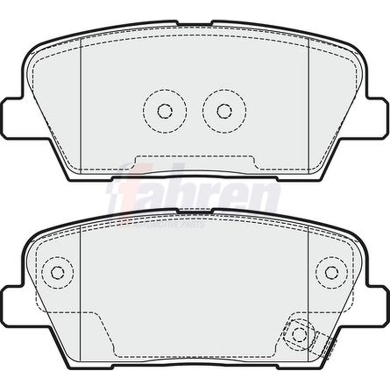 Fahren Rear Brake Pad Set FBP3347
