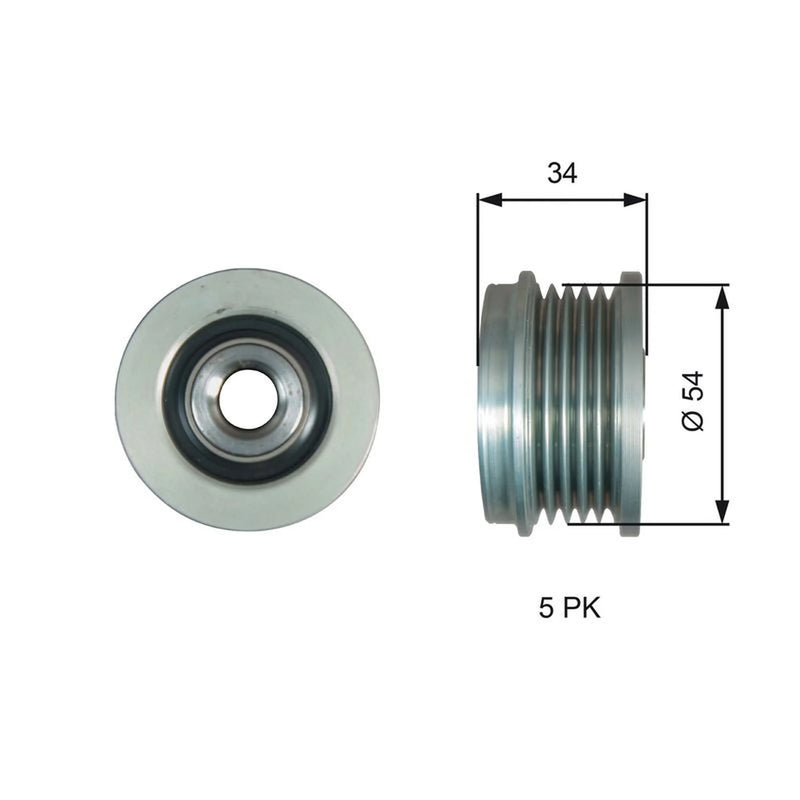 Gates Alternator Overrunning Freewheel Clutch OAP7220