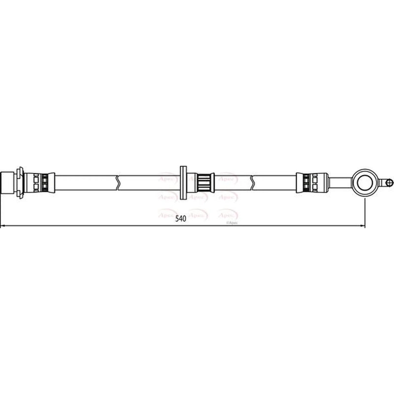 Apec Brake Hydraulic Hose Line Front Right HOS4082