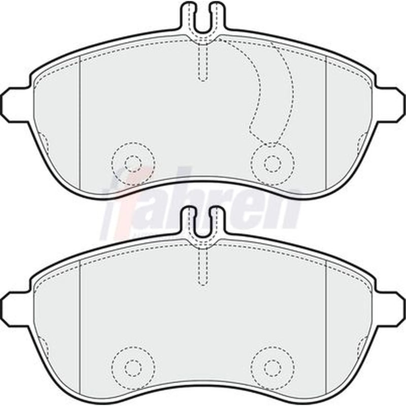 Fahren Front Brake Pad Set fits Mercedes-Benz C-Class 2007-2014
