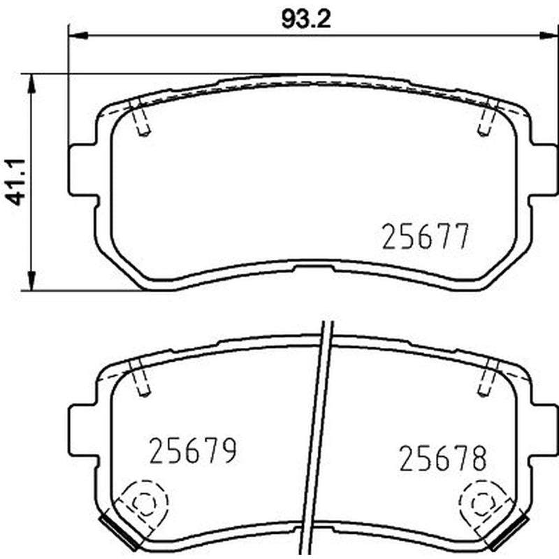 DON Rear Brake Pad Set PCP1366