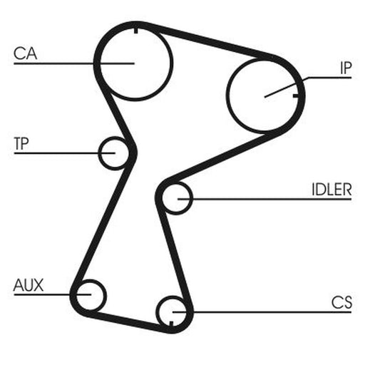 Continental CTAM Timing Belt Cambelt 153 Teeth CT1026