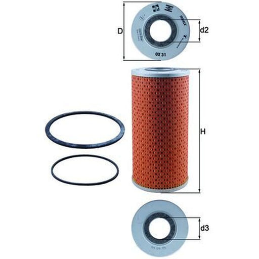 Mahle Engine Oil Filter OX 31D