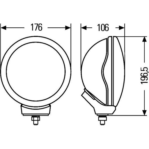 Hella Headlamp 1F5 Left 1F5 008 273-011 1F5 008 273-011