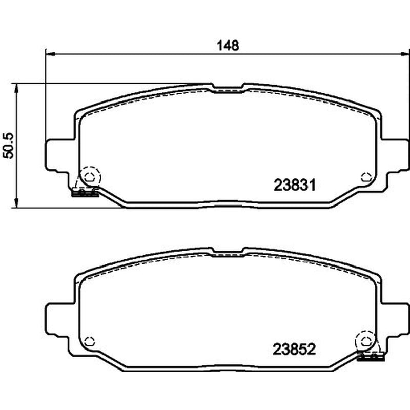 Mintex Rear Brake Pad Set MDB4133