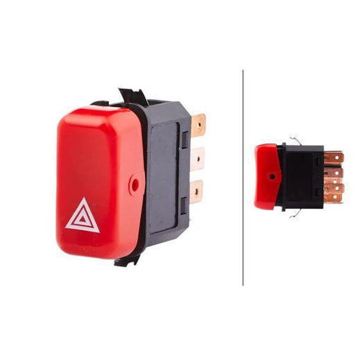 Hella Hazard Warning Light Switch 8 Connectors 6HH 004 175-021