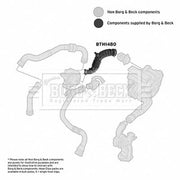 Borg & Beck Air Filter Intake Hose NBR (nitrile butadiene r BTH1480