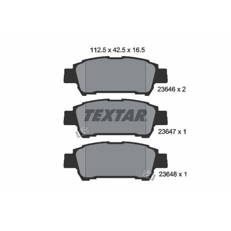 Textar Rear Brake Pad Set 2364601