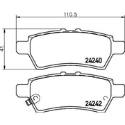Mintex Rear Brake Pad Set MDB2716
