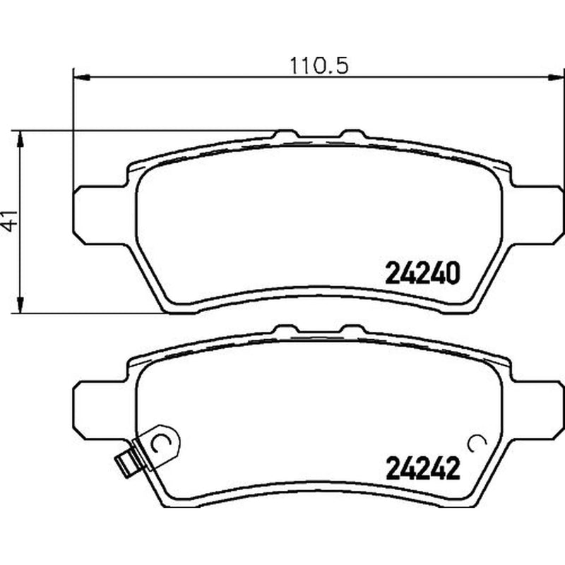 Mintex Rear Brake Pad Set MDB2716