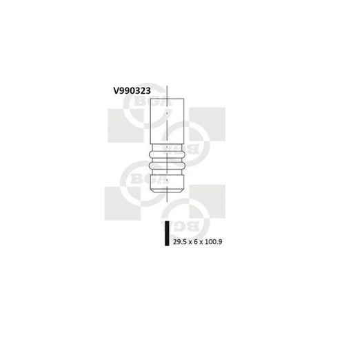 BGA Engine Intake Valve 29mm Head V990323
