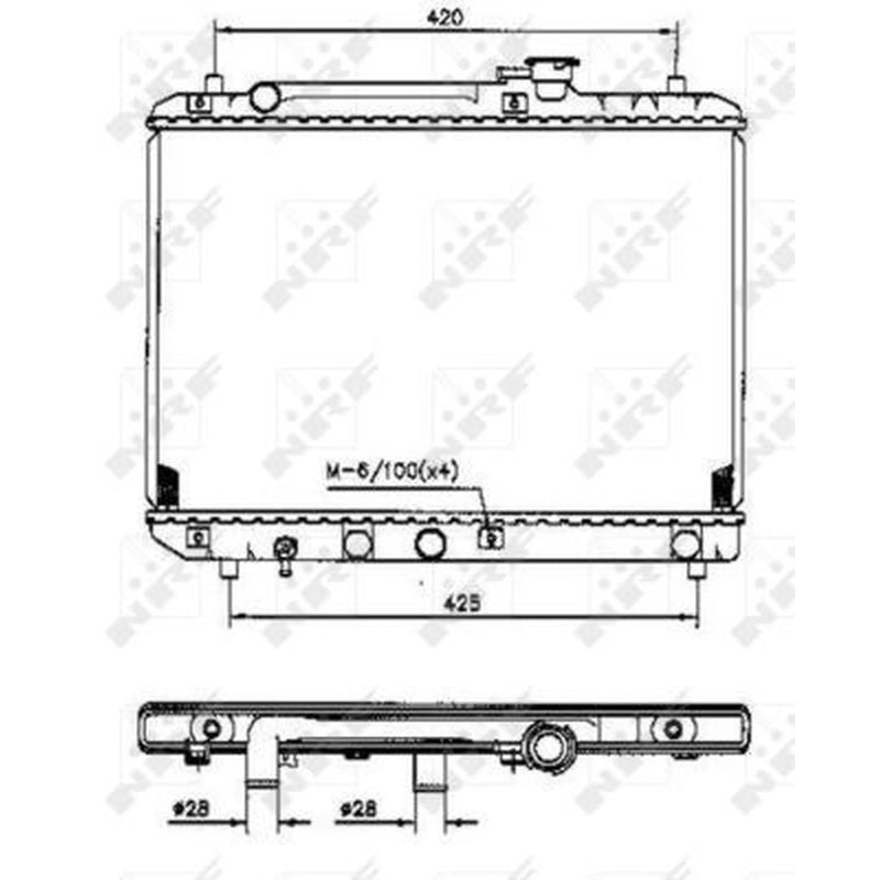 NRF Engine Radiator 53207