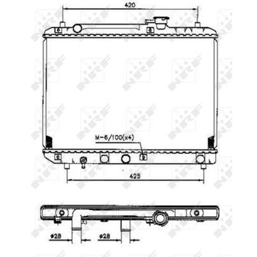 NRF Engine Radiator 53207