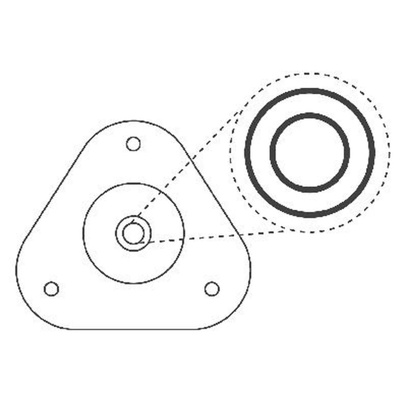 KYB Front Repair Kit Suspension Strut Support Mount SM5639